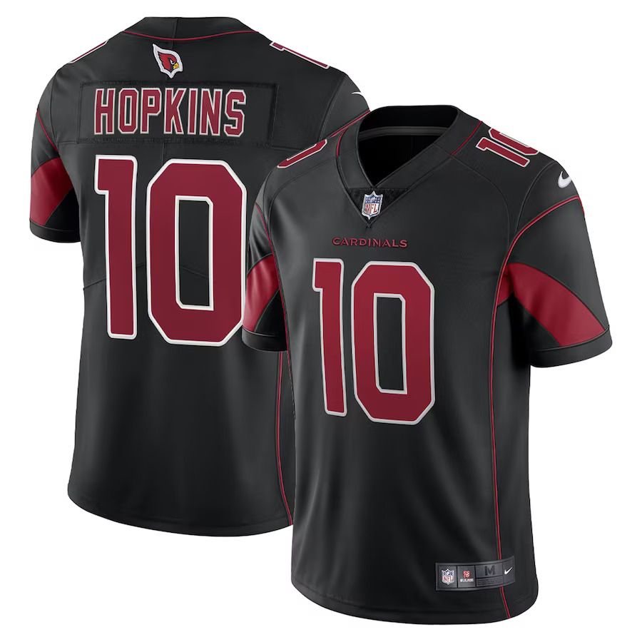 Men Arizona Cardinals 10 DeAndre Hopkins Nike Black Alternate Vapor Limited NFL Jersey